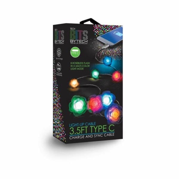 Bytech Bytech CLMPCA139AC 3.5 ft. Micro-USB Square Cable; Multi Color CLMPCA139AC - main